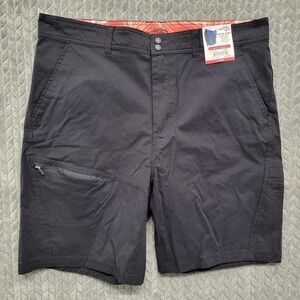 NWT $50 Reel Life Mens Size XL‎ Stretch Waist Cargo Fishing Shorts Black